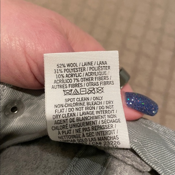 PINK Victoria's Secret Gray Wool Baseball Cap - Picture 5 of 5